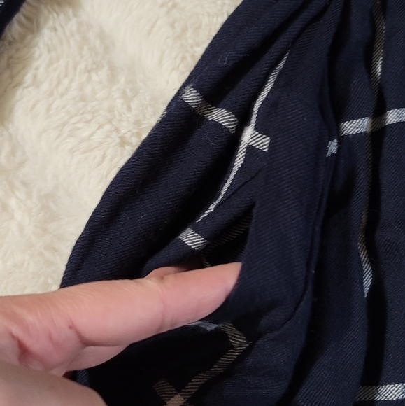 PLAID BUTTON FRONT LUCKY BRAND DRESS SIZE SMALL - Picture 4 of 9